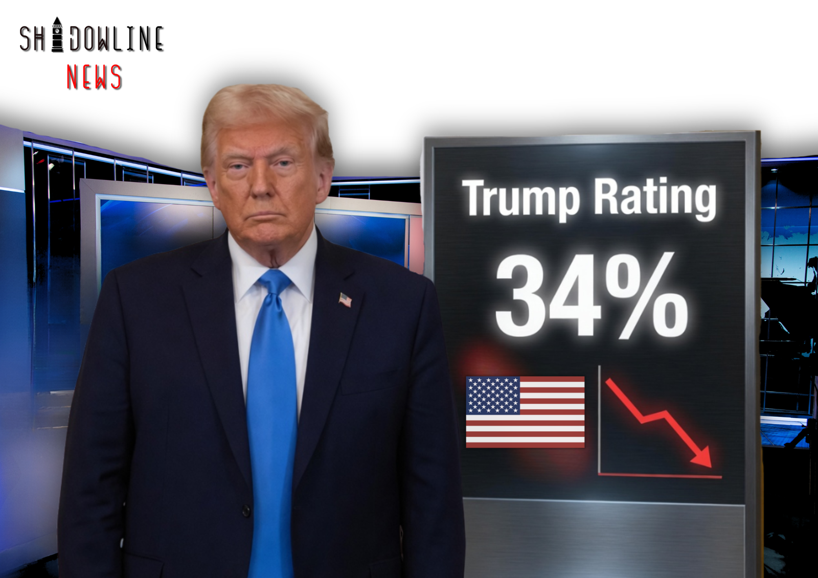 Trump’s approval rating drops to lowest level
