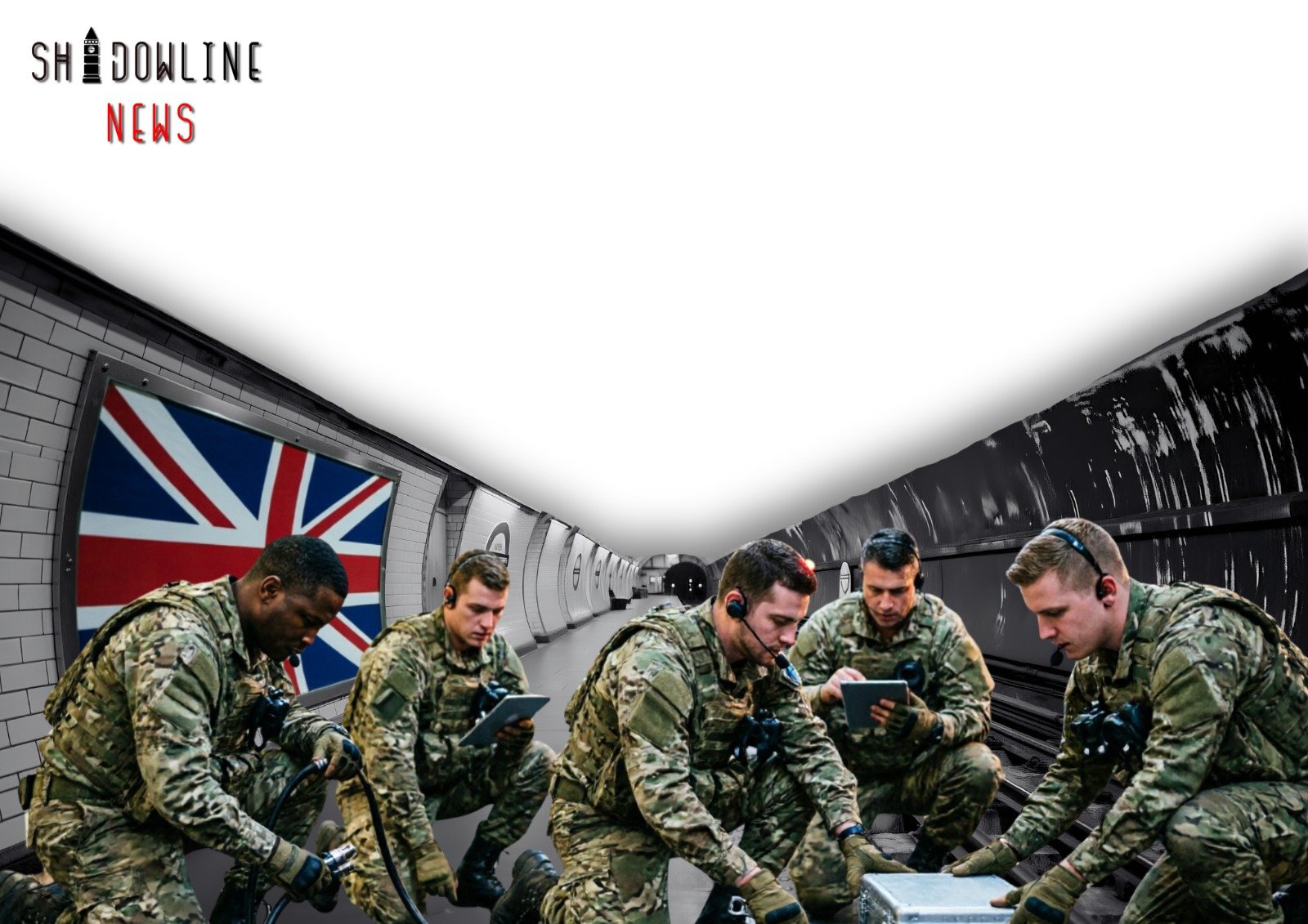 The British Army conducted a large-scale exercise in an abandoned London underground station