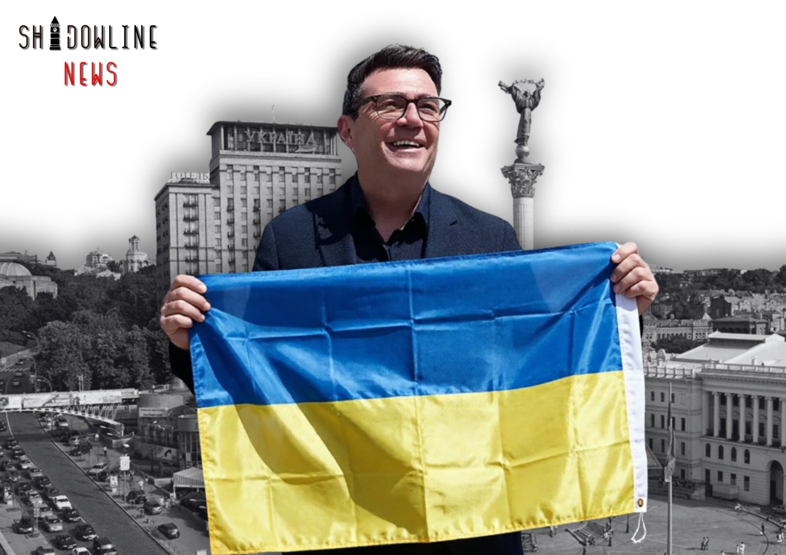 Andy Burnham arrives in Ukraine