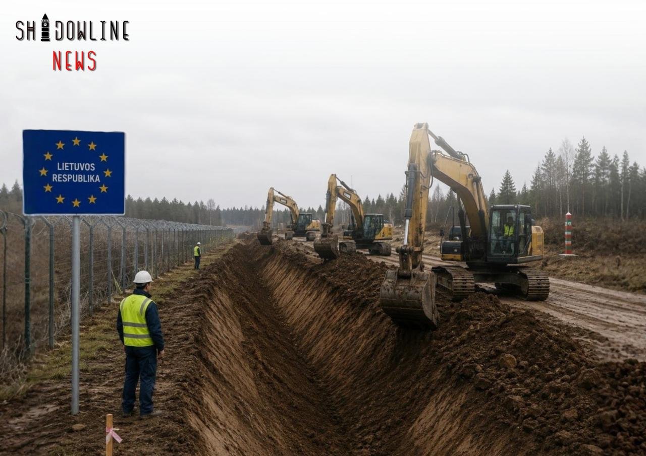 Lithuania builds anti-tank ditches up to 150 meters wide on Its border with Russia