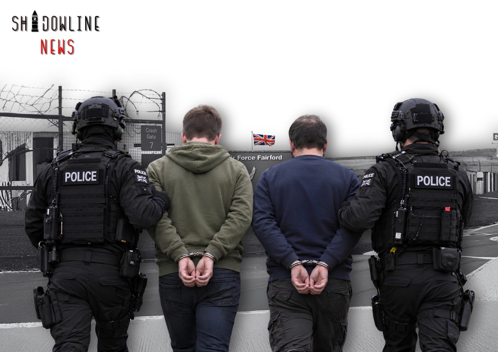 Two men charged in the UK with national security offences over incident near Fairford airbase
